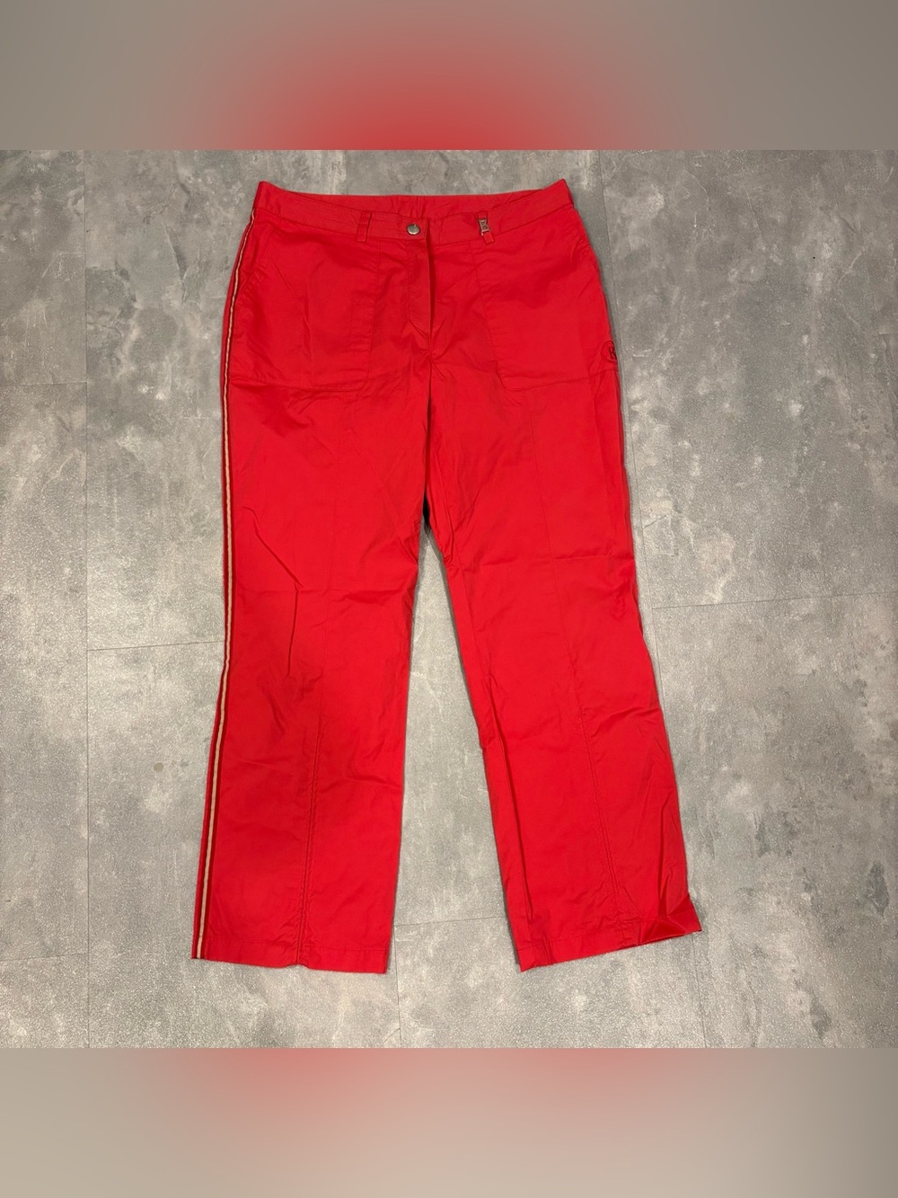 BOGNER Athletic Straight Leg Red Pants Size 38R